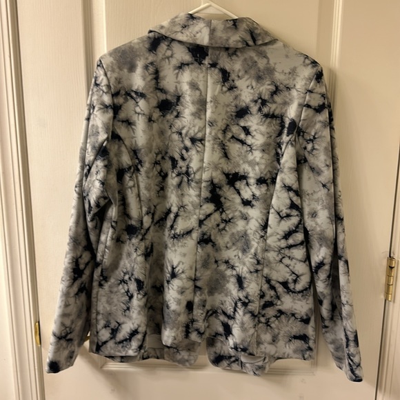 NWT Size M LOGO Ponte Knit Tye Dye Blazer - Picture 2 of 6